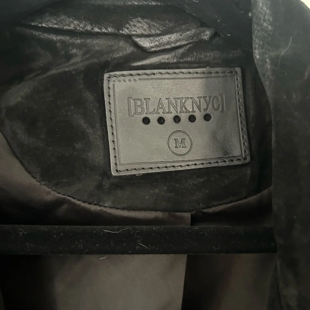 Blank NYC Black Suede Leather Jacket - Picture 2 of 4